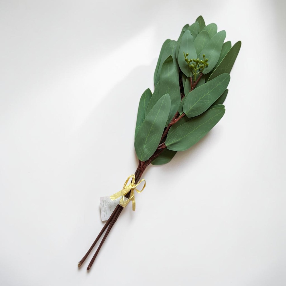 Artificial Mixed Eucalyptus Greenery Branches Stems 10 Bundles Sage Green - Picture 3 of 8